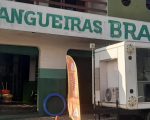 Estúdio móvel Minas FM direto do aniversário de 39 anos da Mangueiras Brasil