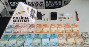 Adolescente é apreendida com drogas, dólar e rádio comunicador em Cláudio
