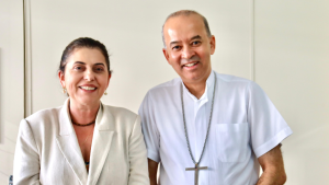 Gleide Andrade se re&uacute;ne com Arcebispo Dom Jos&eacute; Carlos para debater desafios sociais e fraternidade