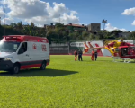 Homem tem traumatismo craniano após acidente com bicicleta em Pará de Minas
