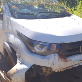 Homem fica ferido após acidente na estrada de Carmo do Cajuru