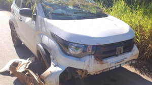 Homem fica ferido após acidente na estrada de Carmo do Cajuru