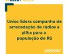 Rádios a pilha estão sendo arrecadados para moradores do Rio Grande do Sul
