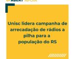Rádios a pilha estão sendo arrecadados para moradores do Rio Grande do Sul