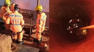 Par&aacute; de Minas: Pedreiro fratura perna ao cair em buraco de cerca de 6 metros