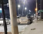 Carro capota na av. Autorama em Divinópolis