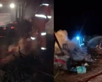 Oliveira: Bombeiros combatem incêndio em depósito de reciclagem
