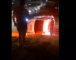 Nova Serrana: Caminhonete colide em viatura policial