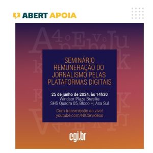 Seminário irá debater remuneração do jornalismo por plataformas digitais