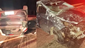 Ita&uacute;na: Homem morre ap&oacute;s bater carro em mureta e capotar ve&iacute;culo na MG-050