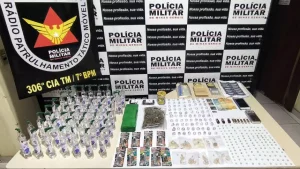 Lagoa da Prata: PM prende acusado de tr&aacute;fico e apreende grande quantidade de drogas
