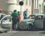 Pará de Minas: Idosa de 75 anos fica ferida após batida entre carros