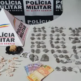 Cláudio: PM apreende buchas de maconha e mais de 180 pedras de crack