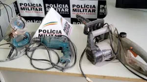 PM recupera materiais de constru&ccedil;&atilde;o furtados em Cl&aacute;udio