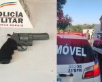 Divinópolis: PM recupera moto furtada e apreende réplica de arma de fogo