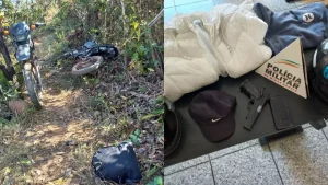 Pitangui: PM flagra desmanche de motos em trilha
