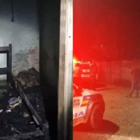 Carmo do Cajuru: Incêndio em residência deixa duas pessoas feridas