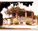 Coreto da Antiga praça da Estação - foto publicada e colorizada por Salete Micheline