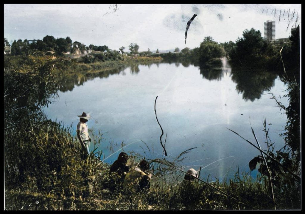 Rio Itapecerica - pescando nas margens