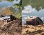 Veículos furtados são retirados da Cachoeira do Caixão, em Divinópolis