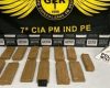 Traficante é preso com 13 barras de maconha na MG-050, em Divinópolis