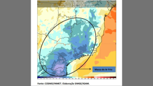 Temperaturas em baixa e pode ter geada em MG