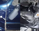 Pitangui: Gestante de 19 anos fica gravemente ferida em acidente entre moto e carro