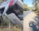 Arcos: Condutor bate carro em árvore na BR-354 e fica gravemente ferido