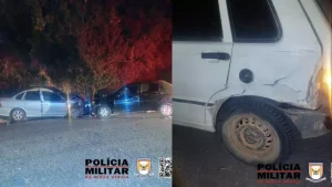Pitangui: Acidente com 3 ve&iacute;culos deixa feridos; condutor foge do local sem prestar socorro
