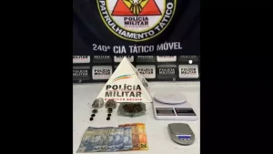 Jovem &eacute; preso com drogas em apartamento em Divin&oacute;polis