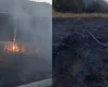 Itaúna: Incêndio na base do Morro do Bonfim atinge cerca de 15 hectares