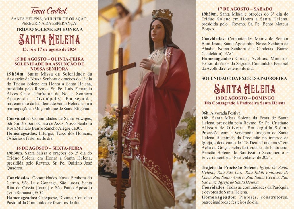 Fé e Tradição: Festa de Santa Helena Agita Divinópolis em Agosto