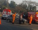Motociclista fica ferido após acidente no Interlagos, em Divinópolis