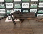 Arma caseira apreendida em Pompéu: Dois menores detidos