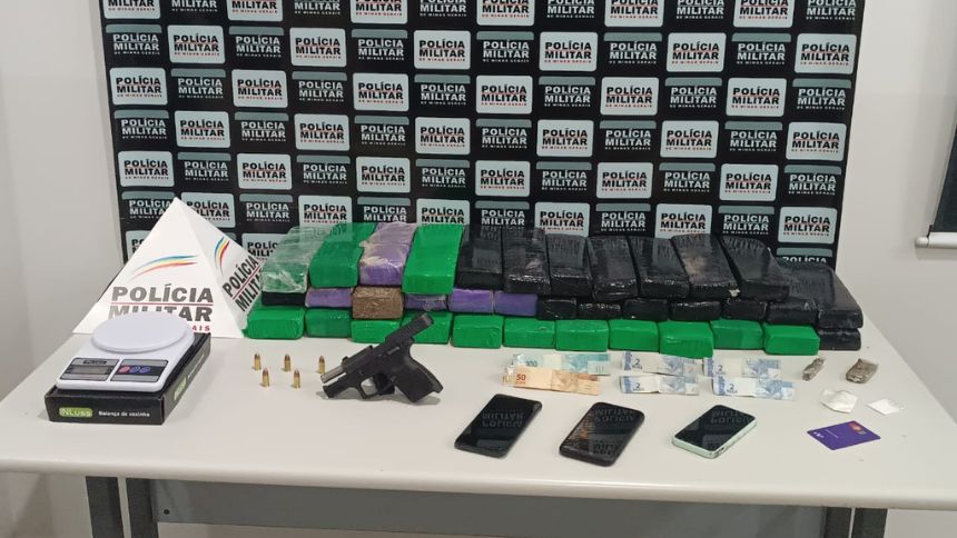 Homem &eacute; preso com grande quantidade de drogas em Nova Serrana