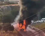 PM prende um dos suspeitos de incendiar ônibus na MG-010