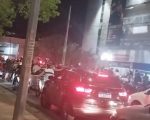 Protesto de motociclistas causa congestionamento na Avenida dos Andradas em Belo Horizonte