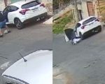Vídeo: Mulher é arrastada por carro após assalto na Grande BH