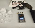 Homem é preso com drogas e revólver no Vale do Sol, em Divinópolis