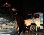 Formiga: Acidente entre carro e carreta na BR-354 deixa um ferido