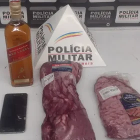 Divinópolis: Presa após furtar whisky e picanha em supermercado, mulher desmarca churrasco