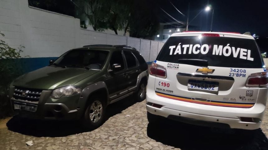 Homem &eacute; preso com carro furtado no Belvedere, em Divin&oacute;polis