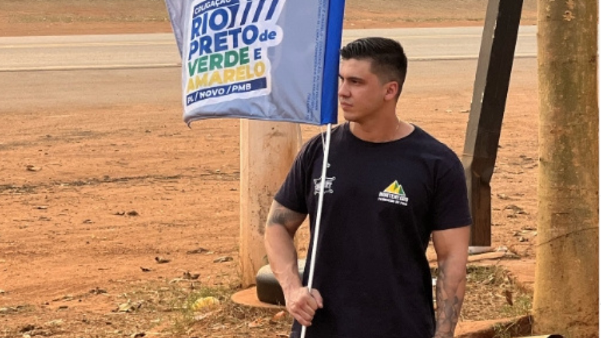 o guarda civil municipal e candidato a vereador de S&atilde;o Jos&eacute; do Rio Preto pelo Partido Liberal (PL), Alexandre Montenegro