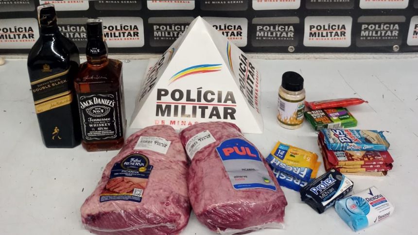Homem furta picanha, whisky e tempero, mas sente o gosto da pris&atilde;o em Divin&oacute;polis