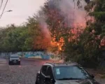 Vídeo: Incêndio atinge vegetação no Santa Tereza, em BH