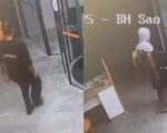 Vídeo: Ladrões invadem banco e furtam televisão em BH