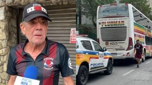 Torcedor do River lamenta briga com atleticanos em Divin&oacute;polis; argentinos s&atilde;o escoltados