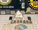 Homem tenta fugir da PM, mas é preso com drogas no Rancho Alegre, em Divinópolis
