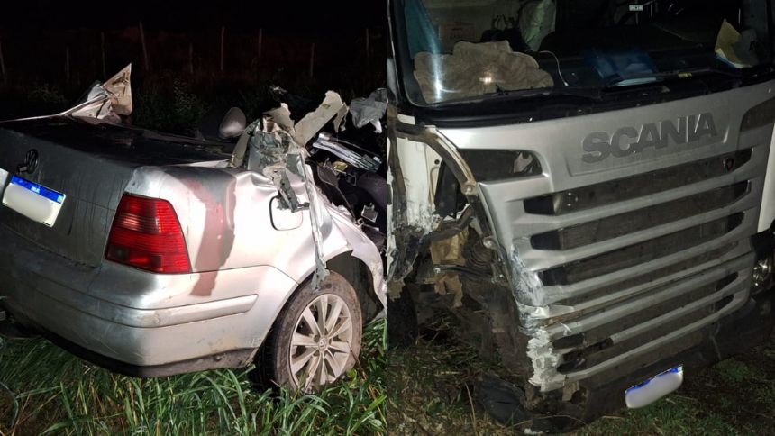 Jovem morre em acidente entre carro e caminh&atilde;o na MG-050, entre Divin&oacute;polis e Formiga