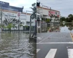 Vídeo: Com a forte chuva do domingo, região do Bom Pastor próximo ao Shopping Pátio continua inundada